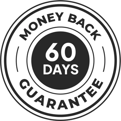 Honeypezil 60-day money-back guarantee seal